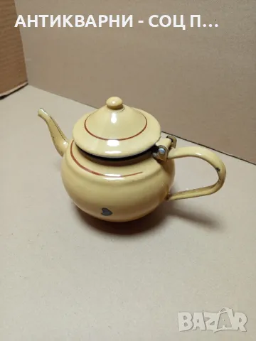 Соц Стар Малък Емайлиран Чайник., снимка 2 - Антикварни и старинни предмети - 49715871