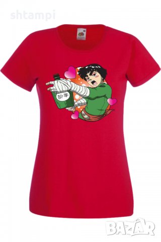 Дамска тениска Naruto Rock Lee,Анимация,игра,Празник,Повод., снимка 4 - Тениски - 37945968