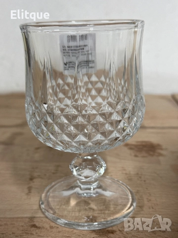 Комплект от 6 бр. чаши за вино със столчета за елегантно сервиране, снимка 2 - Чаши - 52606519