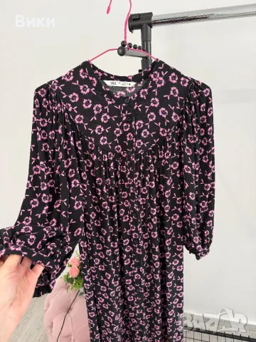 Дълга рокля на Zara в размер S, снимка 7 - Рокли - 48511314