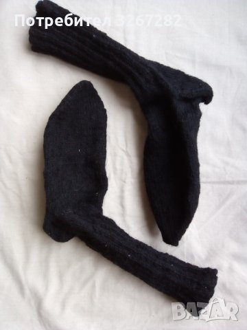Чорапи, Зимни, Ръчно Плетени, Естествена Вълна, снимка 1 - Мъжки чорапи - 43733100
