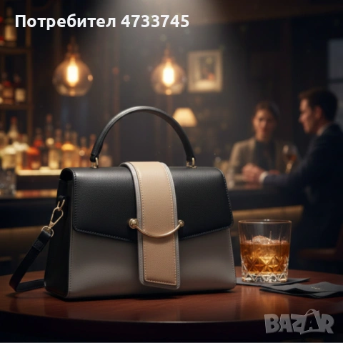 Елегантна дамска чанта в 7 цвята - компактна и стилна за всеки повод, снимка 3 - Чанти - 53438303