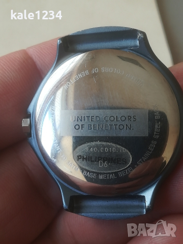 Часовник. United colours of benetton. Бенетон. Blue watch. , снимка 6 - Мъжки - 44858265