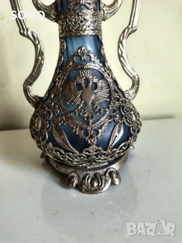 Невероятно Красив Съд Със Посребрена Орнаментика, снимка 4 - Антикварни и старинни предмети - 52787220