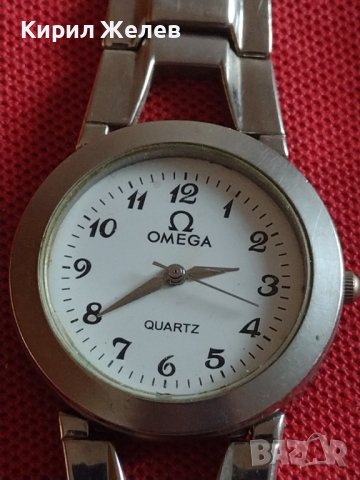 Марков дамски часовник OMEGA QUARTZ много красив стилен дизайн 41737, снимка 1 - Дамски - 43785992