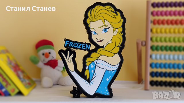 Frozen-Elsa Детска лампа! Подарък за дете, снимка 1 - Детски нощни лампи - 42249972