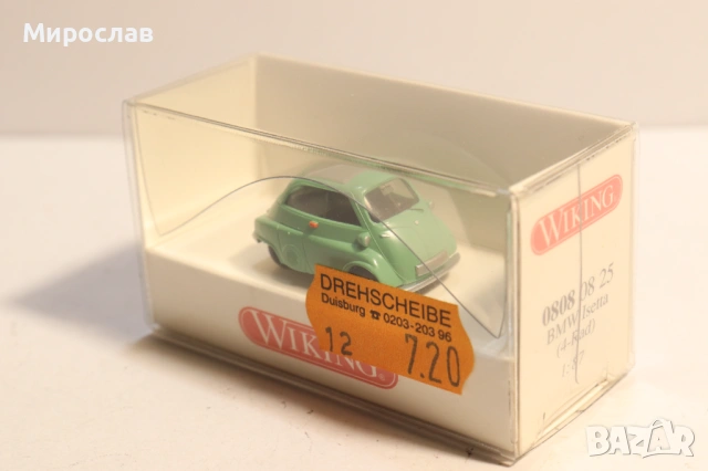 WIKING H0 1/87 BMW ISETTA МОДЕЛ КОЛИЧКА, снимка 3 - Колекции - 53539384