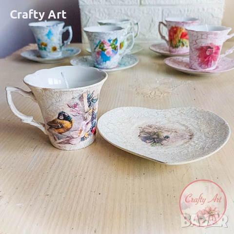 Винтидж ароматна свещ от соев восък , снимка 3 - Декорация за дома - 53499722