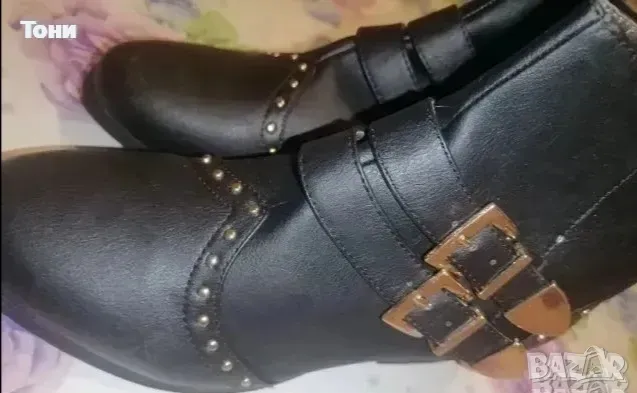 Нови Красиви Кожени Дамски Боти 38, снимка 5 - Дамски боти - 49215681