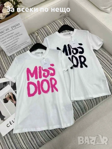 Miss Dior Дамска Тениска👚Дамска Блуза С Къс Ръкав Мис Диор - 2 Цвята Код LFS530, снимка 1