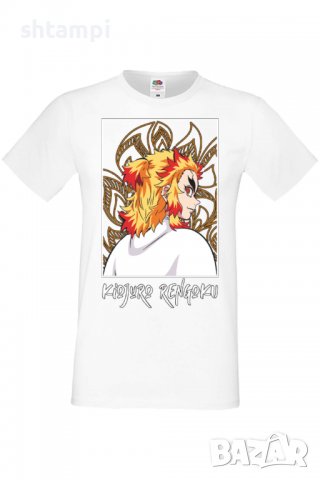 Мъжка тениска Demon Slayer Kyojuro Rengoku 03,Анимация,игра,Празник,Повод,