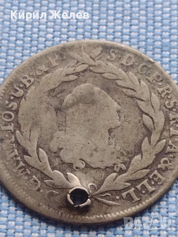 Сребърна монета 10 кройцера 1774г. Йозеф Махсимилиян трети Мюнхен Бавария 13668, снимка 2 - Нумизматика и бонистика - 42968249