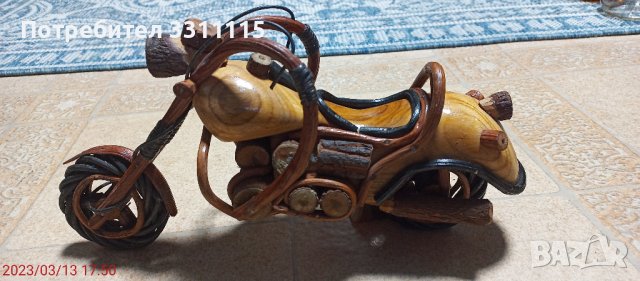 Мотор от дърво , ръчна изработка , снимка 3 - Антикварни и старинни предмети - 39986843