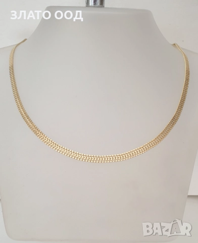 Златни колиета  модел змия, лента, бисмарк, снимка 12 - Колиета, медальони, синджири - 51127368
