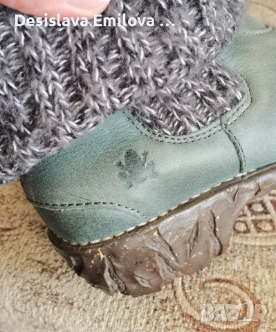 Дамски кожени зимни боти El Natura Lista®. Размер 38 Перфектно състояние , снимка 2 - Дамски боти - 38411520