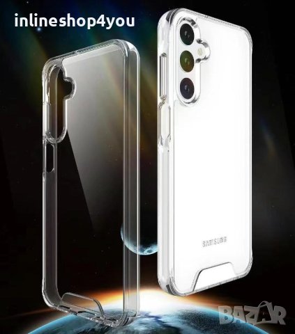Прозрачен Кейс SPACE CASE за Samsung Galaxy A14 | A33 | A34 | A53 | A54, снимка 5 - Калъфи, кейсове - 43780815