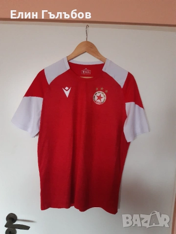 Фланелка на ЦСКА, macron, снимка 8 - Фен артикули - 53139209