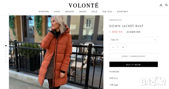 Vannucci пухено палто / яке размер 36 / Л , снимка 11 - Палта, манта - 48606310