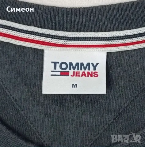 Tommy Jeans Logo T-Shirt оригинална тениска М памук фланелка, снимка 4 - Тениски - 48572240