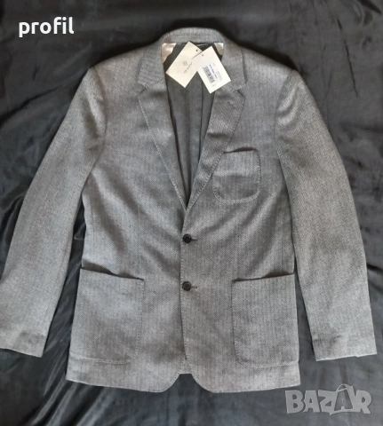 Ново Gant Herringbone мъжко сако/блейзър 48, снимка 3 - Якета - 51605334