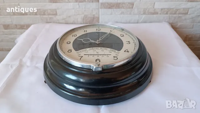 Стар руски стенен часовник - Маяк с термометър и хигрометър - Made in USSR - 1970г., снимка 7 - Антикварни и старинни предмети - 48782889