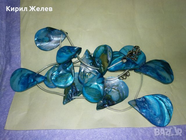 СЕДЕФЕНА ХИПАРСКИ СТИЛ ЛЯТНА КРАСИВА ХЕНД МЕЙД ОГЪРЛИЦА КОЛИЕ КРАЛСКИ СЕДЕФ 34676