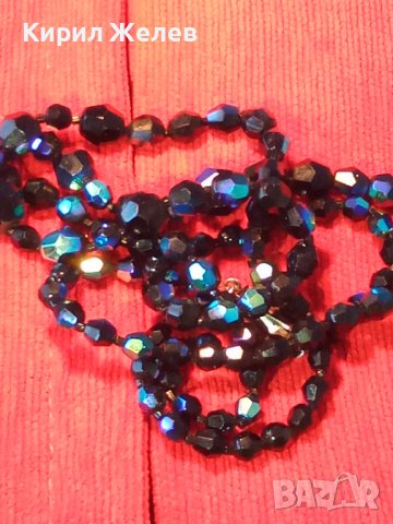 СТАРО РЕТРО КОЛИЕ ЮВЕЛИРНО ФАСЕТИРАН БОХЕМСКИ КРИСТАЛ и СРЕБЪРНА или ПОСРЕБРЕНА ЗАКОПЧАЛКА 34730 , снимка 16 - Антикварни и старинни предмети - 39201977