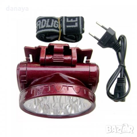1359 Акумулаторен прожектор челник фенер за глава 13 Led диода, снимка 2 - Къмпинг осветление - 27881976