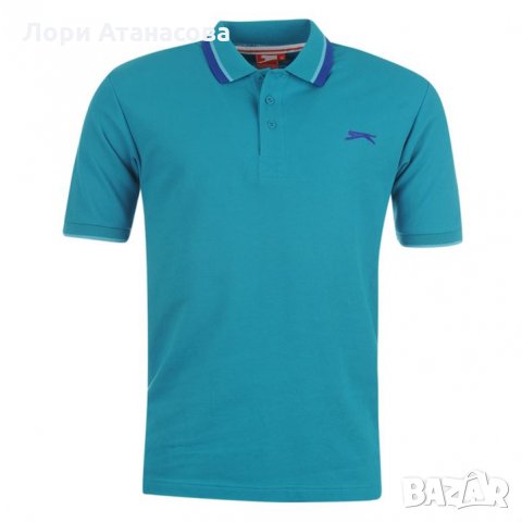  Стилна тениска в зелено,розово,лилаво и оранжево " Slazenger " с къс ръав,внос от Англия-предно зак, снимка 2 - Тениски - 26536752