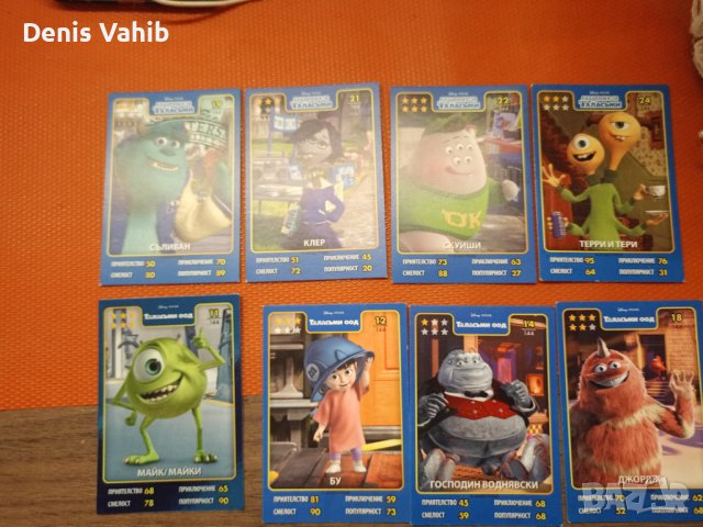 Карти на звездите на Disney Pixar , снимка 4 - Колекции - 44106185