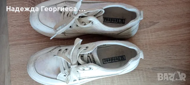 обувки тип кожени кецове с платформа 37 номер, снимка 2 - Дамски ежедневни обувки - 48077011