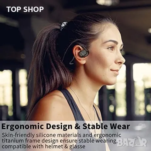 Нови Безжични Bluetooth 5.3 Слушалки с въздушна проводимост Спорт, снимка 4 - Bluetooth слушалки - 49450975