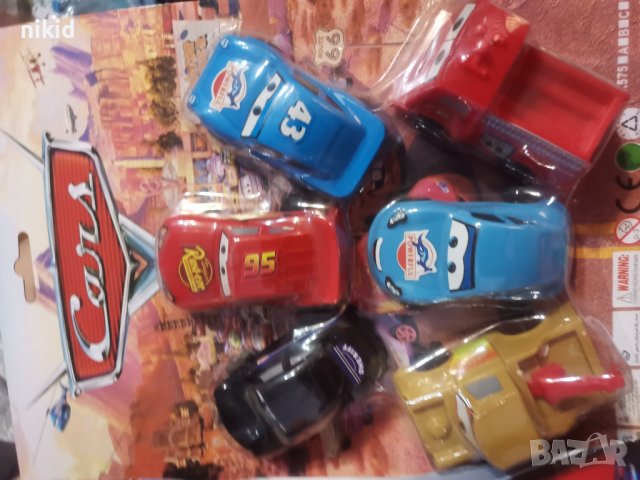 6 бр Макуин Маккуин колите McQueen cars пластмасови колички играчки за игра и торта фигурки