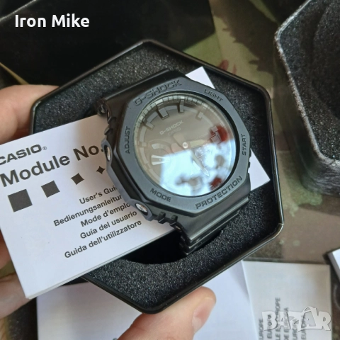 Casio GA-2110ET-8AER сив и Casio GA-2100-1A1ER черен Casio Oak с кутии и документи, снимка 3 - Мъжки - 51593219