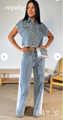 Деним Дамски Сет , снимка 4 - Комплекти - 53208618