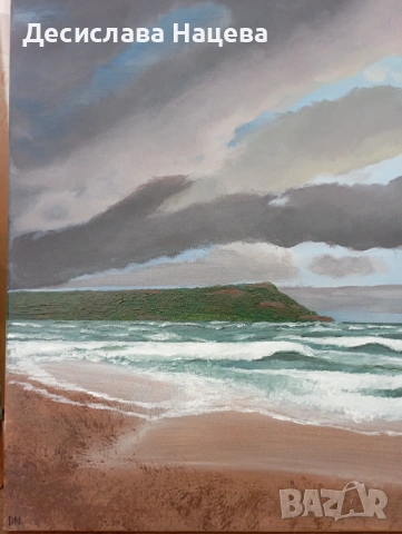 Авторска картина, акрил, 50х70 , снимка 3 - Картини - 53302261