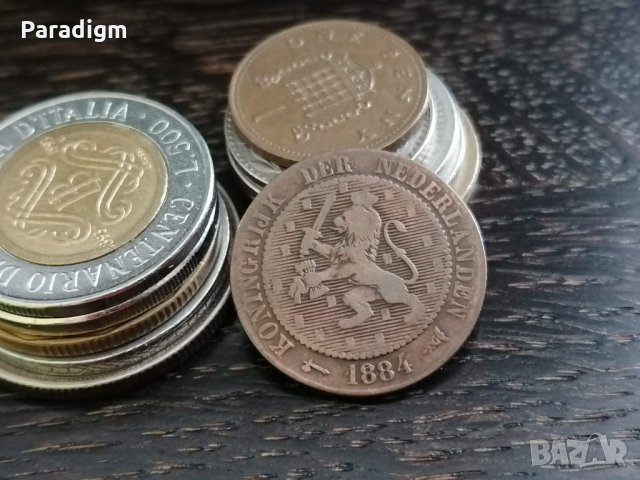 Монета - Нидерландия - 2 и 1/2 (половина) цента | 1884г., снимка 4 - Нумизматика и бонистика - 33598083