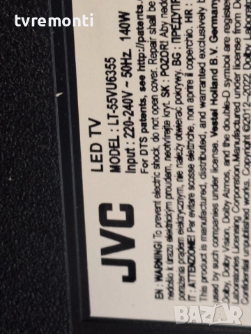 подсветка, от дисплей VES550QNDB-N1-Z01 от телевизор JVC Модел  LT-55VU6355​, снимка 4 - Части и Платки - 52788215