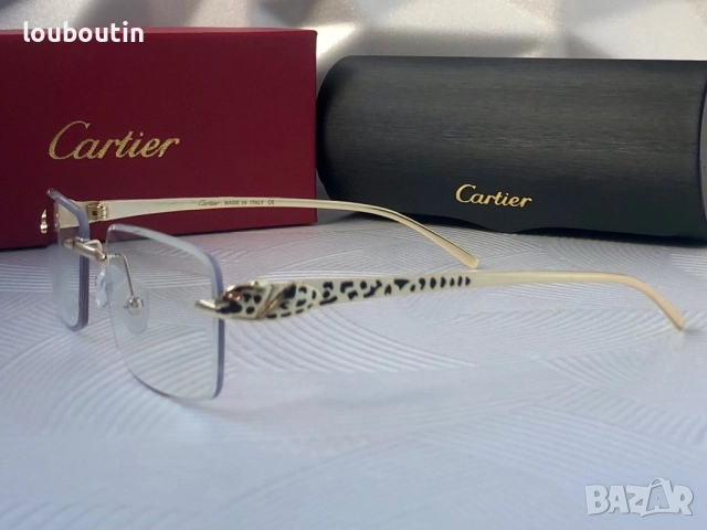Cartier Мъжки слънчеви очила правоъгълни 3 цвята черни кафяви прозрачни, снимка 16 - Слънчеви и диоптрични очила - 51739017