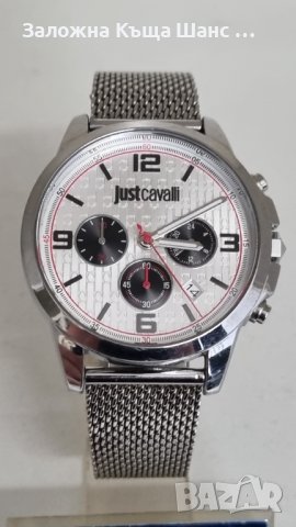Часовник  Just Cavalli Silver Stainless Steel Chronograph , 1G175 