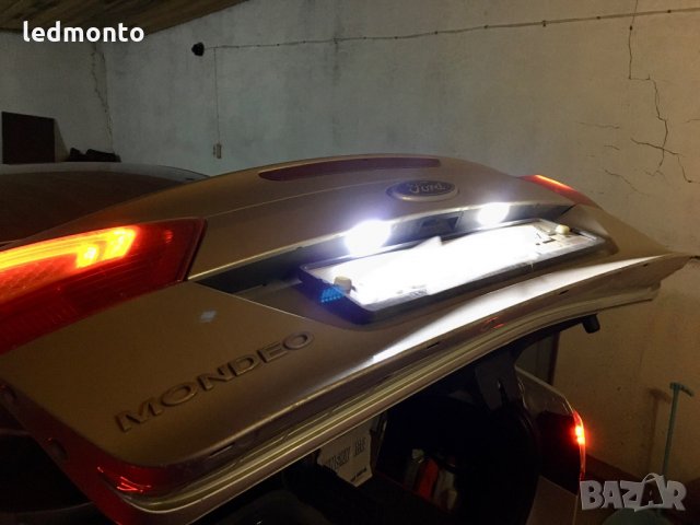 плафон заден номер ford Mondeo, Лед плафони регистрационен номер Ford Galaxy,  S-Max, Fiest, снимка 5 - Аксесоари и консумативи - 32244854