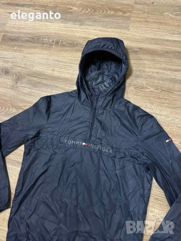 Мъжко яке ветровка Tommy Hilfiger Pop Over Anorak Jacket , S размер , снимка 4 - Якета - 52839910
