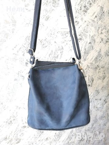 Дамска чанта от естествен велур , снимка 1 - Чанти - 32333820