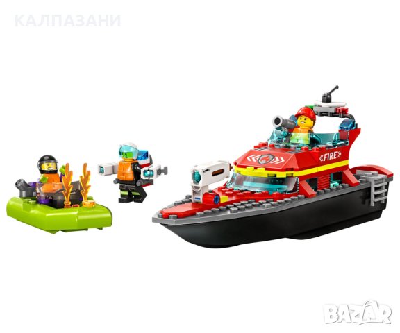 LEGO® City Fire 60373 - Пожарникарска спасителна лодка, снимка 3 - Конструктори - 43253697