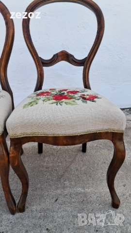 Ретро столове 2бр.№066, снимка 4 - Столове - 52801543