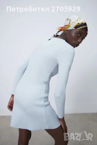 Zara плетена рокля, размер М, снимка 6 - Рокли - 51434712