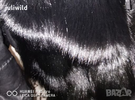 Палто елек, естествена кожа,черна лисица,много намалено, снимка 3 - Палта, манта - 27849205