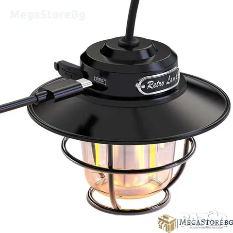 Лампа за къмпинг LY15/185 12V с кабел за зареждане, снимка 2 - Къмпинг осветление - 49347193