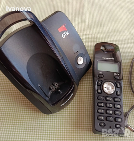 Домашен телефон слушалка“Panasonic“ бТК, снимка 2 - Стационарни телефони и факсове - 51862386