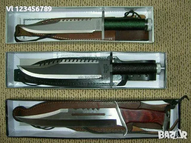 Колекционерски нож RAMBO - Първа кръв 1; 2; III, снимка 4 - Ножове - 50788748